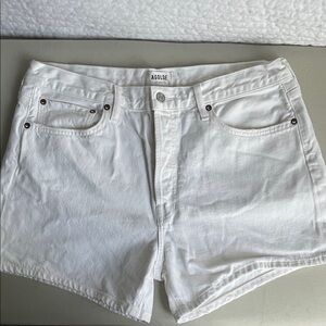 Agolde Women's Crisp White Jean Shorts